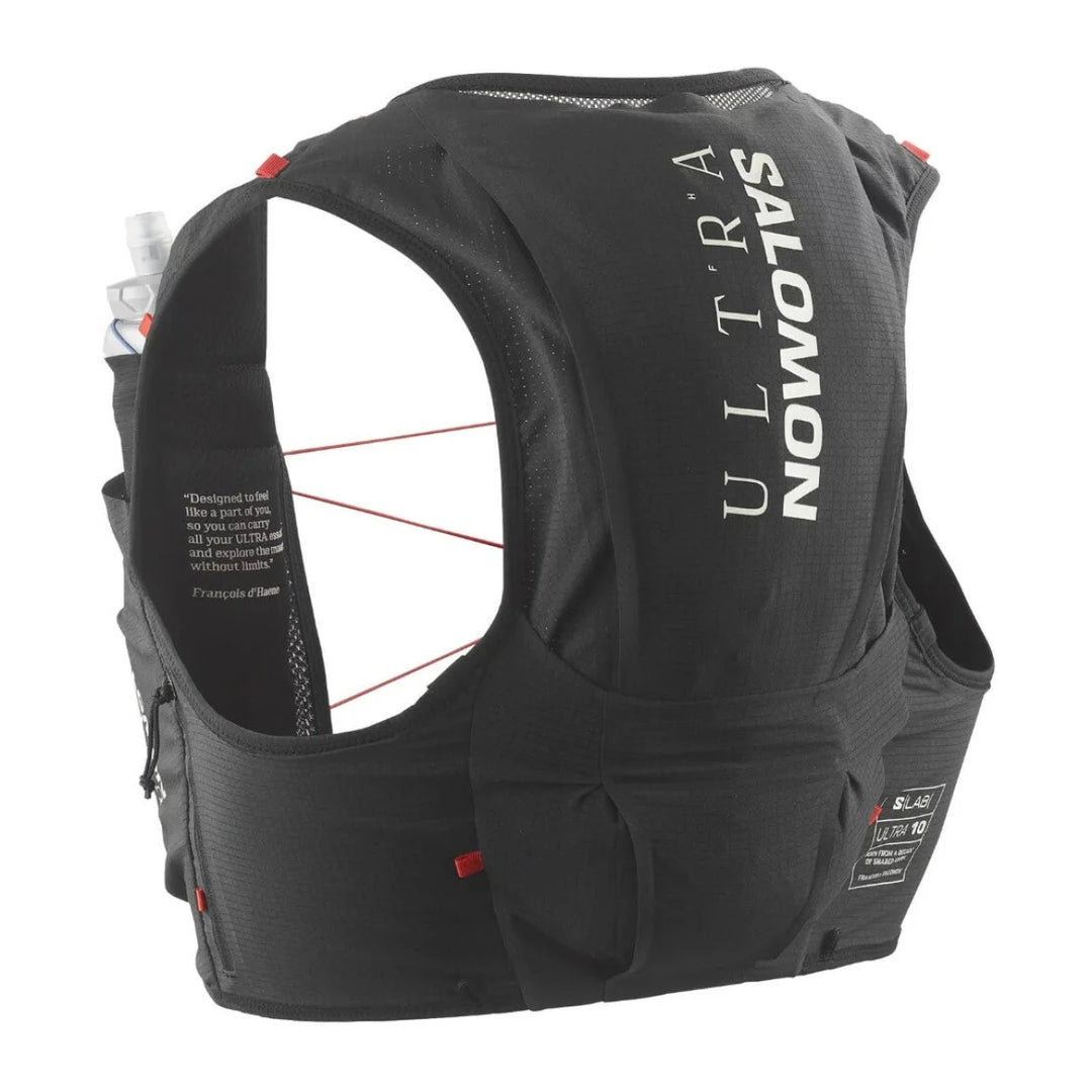Unisex Salomon S/Lab Ultra 10L Hydration Vest with 2x500ML Soft Flasks