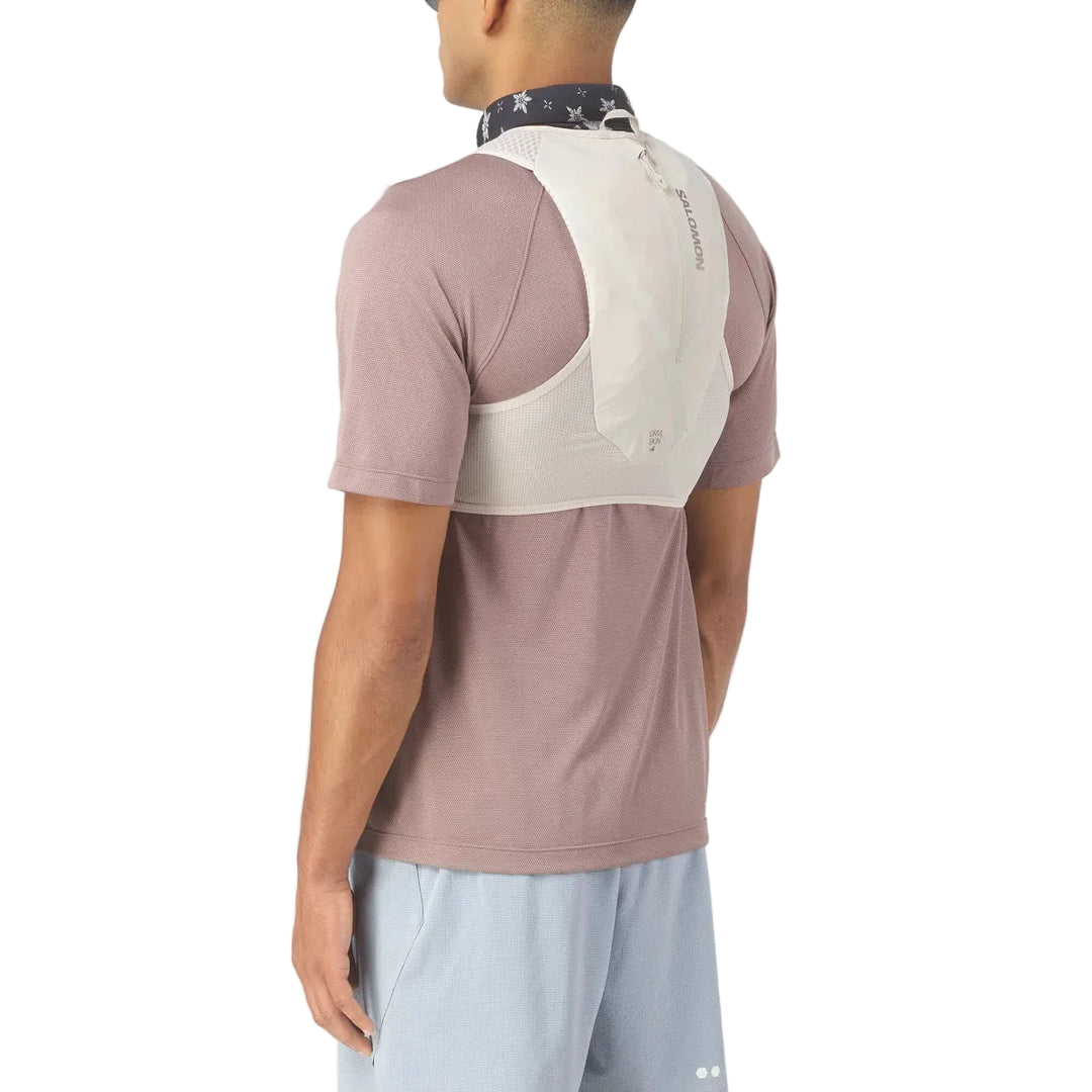 Unisex Salomon Active Skin 4L Grvl Hydration Vest with 2x500ML Flasks