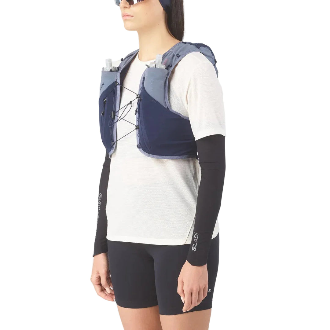 Unisex Salomon Adv Skin 12L Gradient Hydration Vest with 2x500ML Soft Flasks