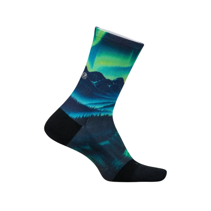 Unisex Feetures Elite Light Cushion Mini Crew Limited Edition Landscape Socks