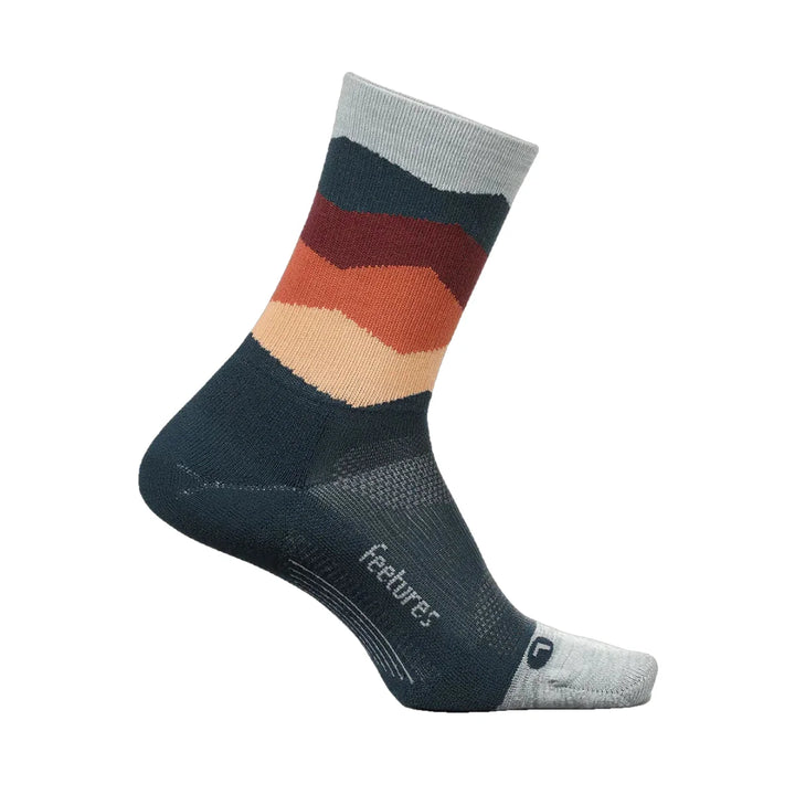 Unisex Feetures Elite Light Cushion Mini Crew Socks