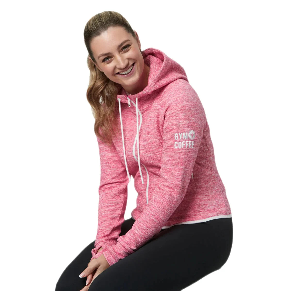 Women's Gym+Coffee Fleck Hoodie