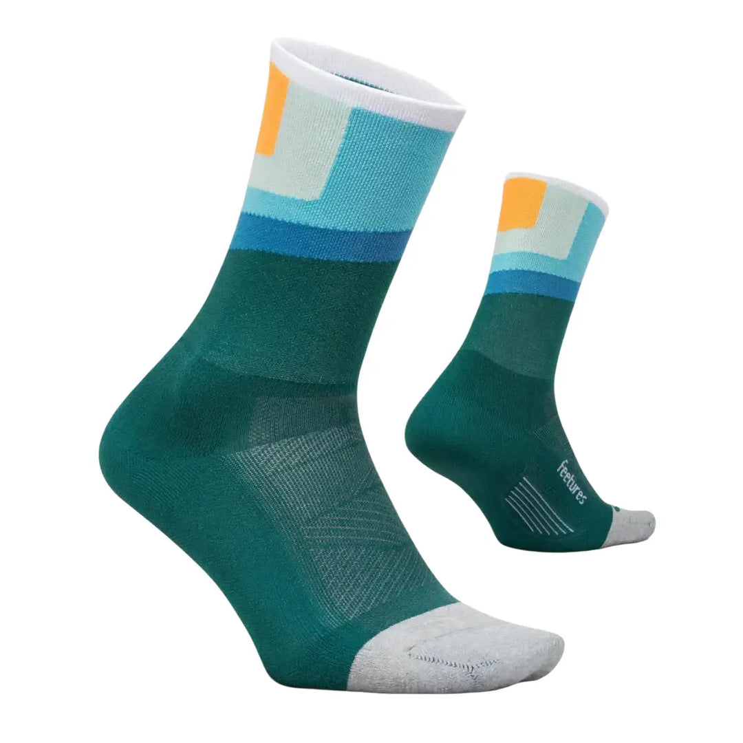 Unisex Feetures Elite Light Cushion Mini Crew Socks