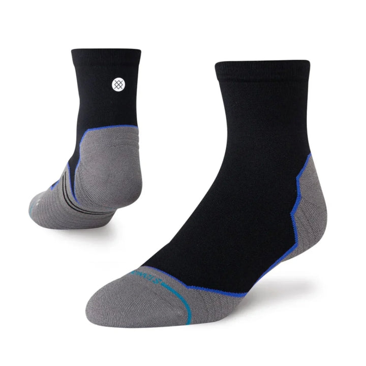 Unisex Stance Contrast Seam Run Light Cushion Quarter Socks