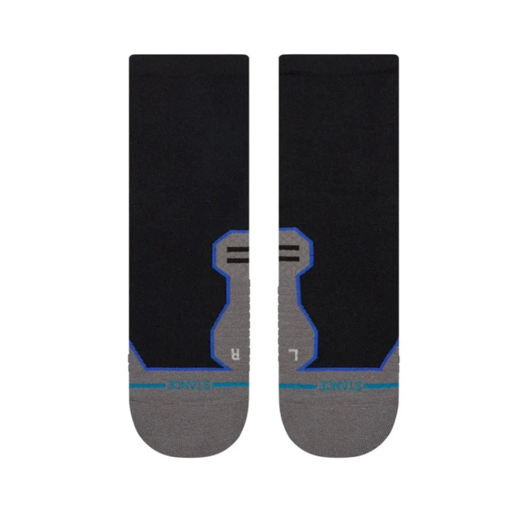Unisex Stance Contrast Seam Run Light Cushion Quarter Socks
