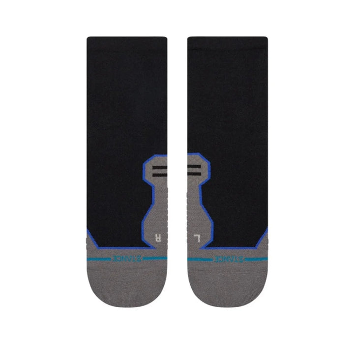 Unisex Stance Contrast Seam Run Light Cushion Quarter Socks