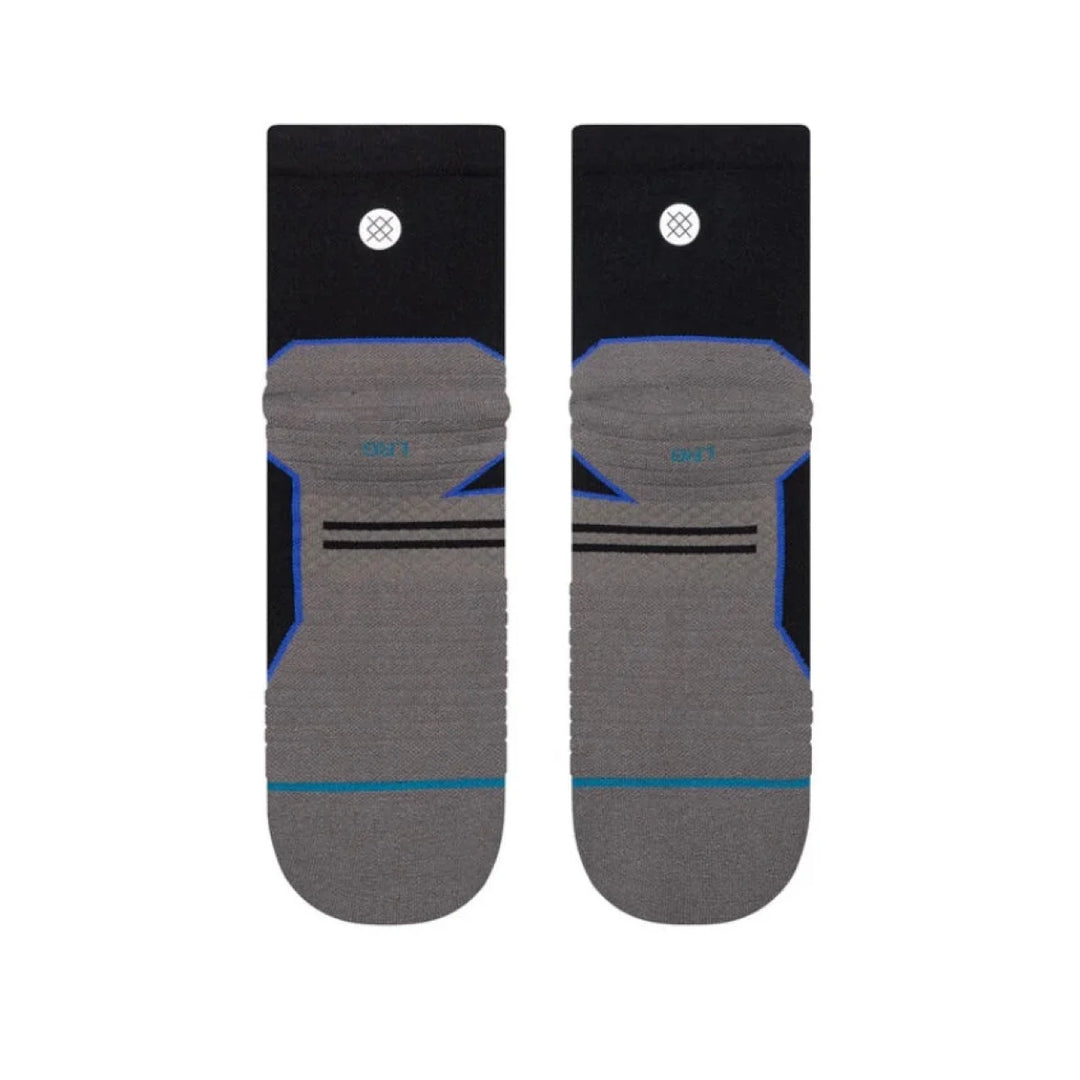 Unisex Stance Contrast Seam Run Light Cushion Quarter Socks
