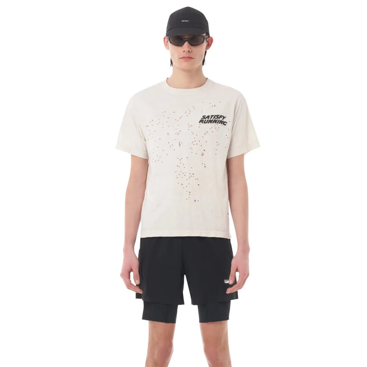 Men's Satisfy MothTech T-Shirt Wavey Logo