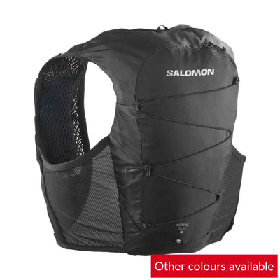 Unisex Salomon Active Skin 8L Hydration Vest with 2x500ML Soft Flasks