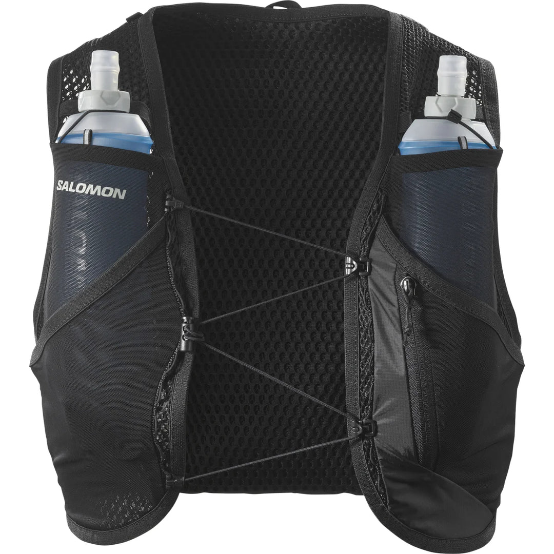 Unisex Salomon Active Skin 8L Hydration Vest with 2x500ML Soft Flasks