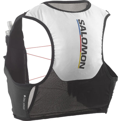 Unisex Salomon Sense Pro 6L Hydration Vest with 2 x 500ML Soft Flasks