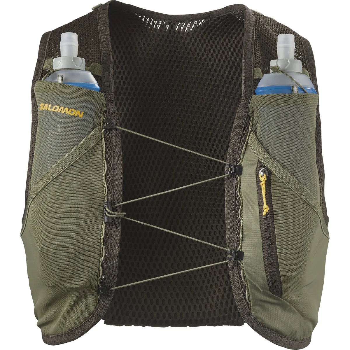 Unisex Salomon Active Skin 4L Grvl Hydration Vest with 2x500ML Flasks