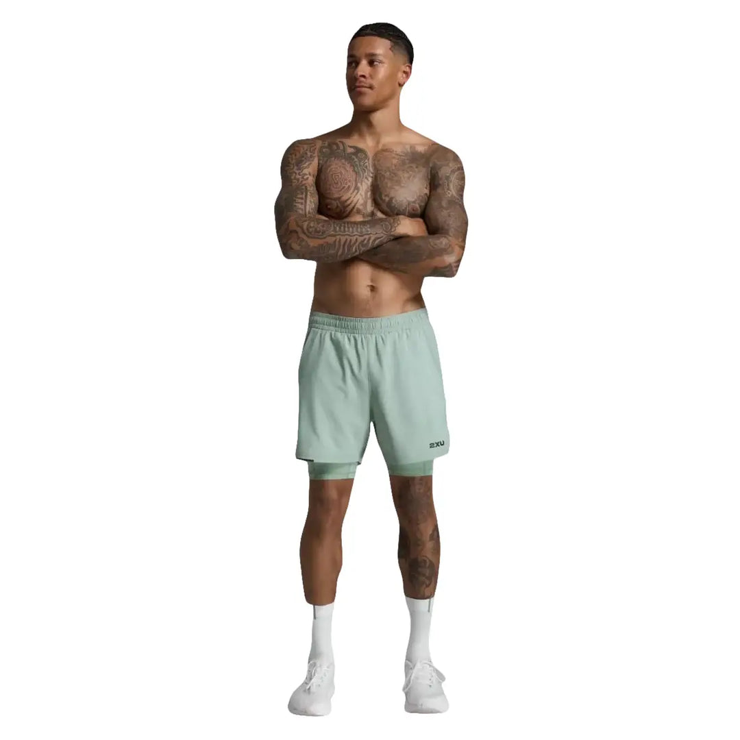 Men's 2XU Aero Mesh 2-in-1 5" Shorts