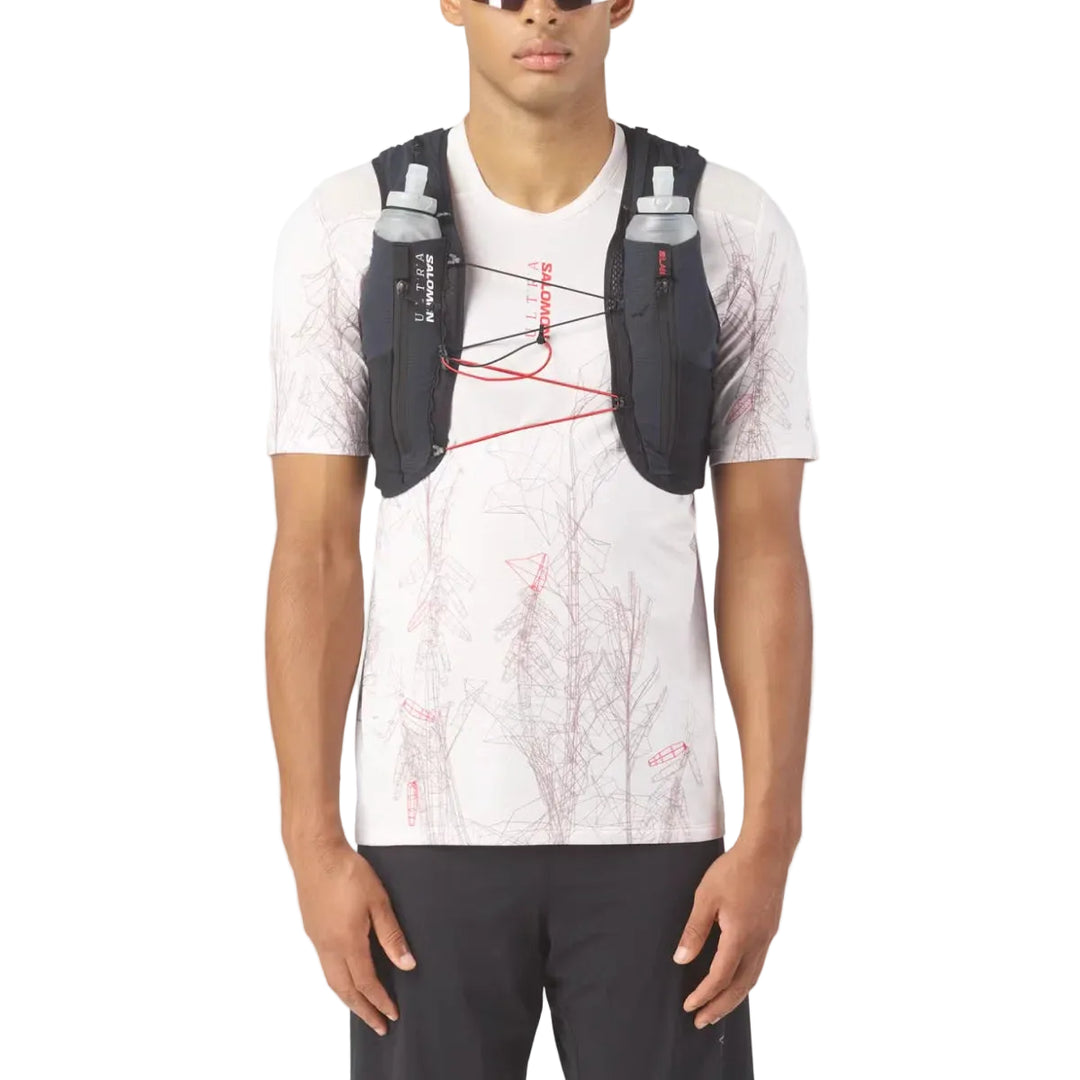 Unisex Salomon S/Lab Ultra 12L Hydration Vest with 2x500ML Soft Flasks