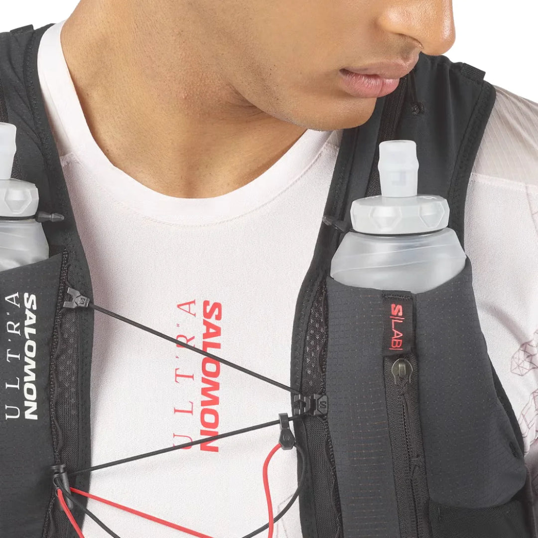 Unisex Salomon S/Lab Ultra 12L Hydration Vest with 2x500ML Soft Flasks