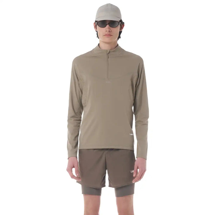 Men's Satisfy FuzzFleece Octa Half Zip Long Tee