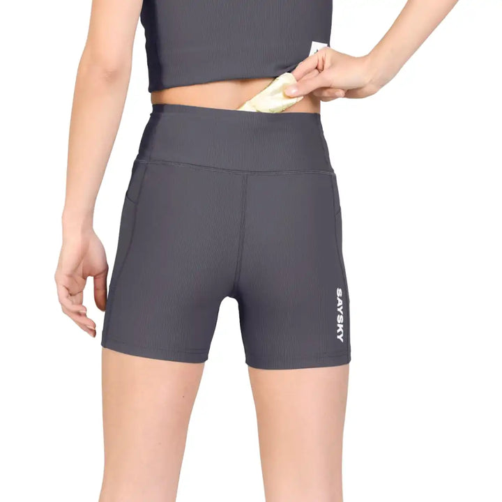 Women's SAYSKY Combat+ Rib Short Tights 4"