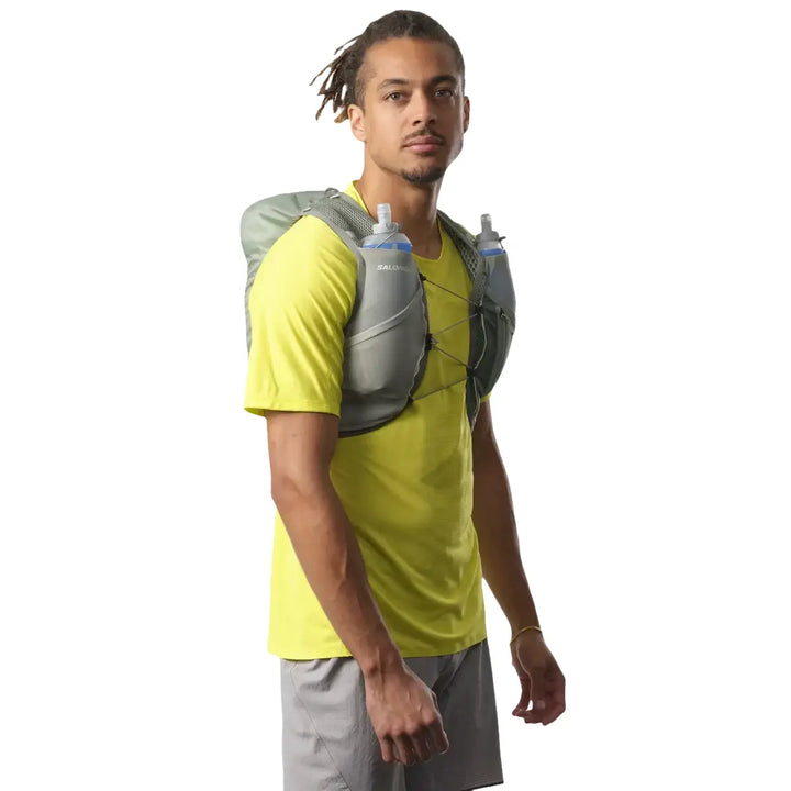 Unisex Salomon Active Skin 8L Hydration Vest with 2x500ML Soft Flasks