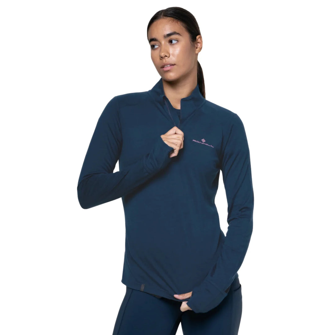 Women's Ronhill Tech Merino 1/2 Zip Long Sleeve