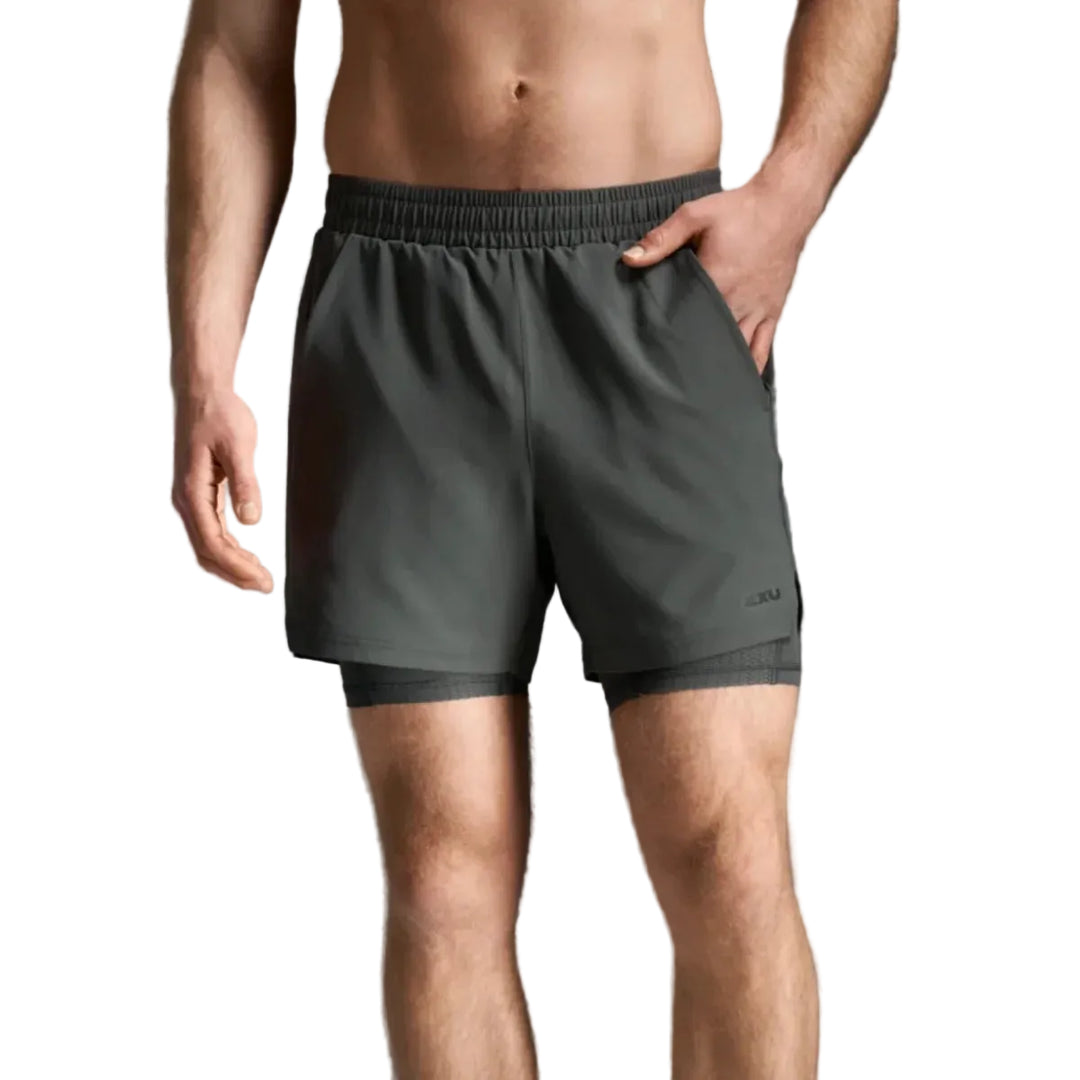 Men's 2XU Aero Mesh 2-in-1 5" Shorts
