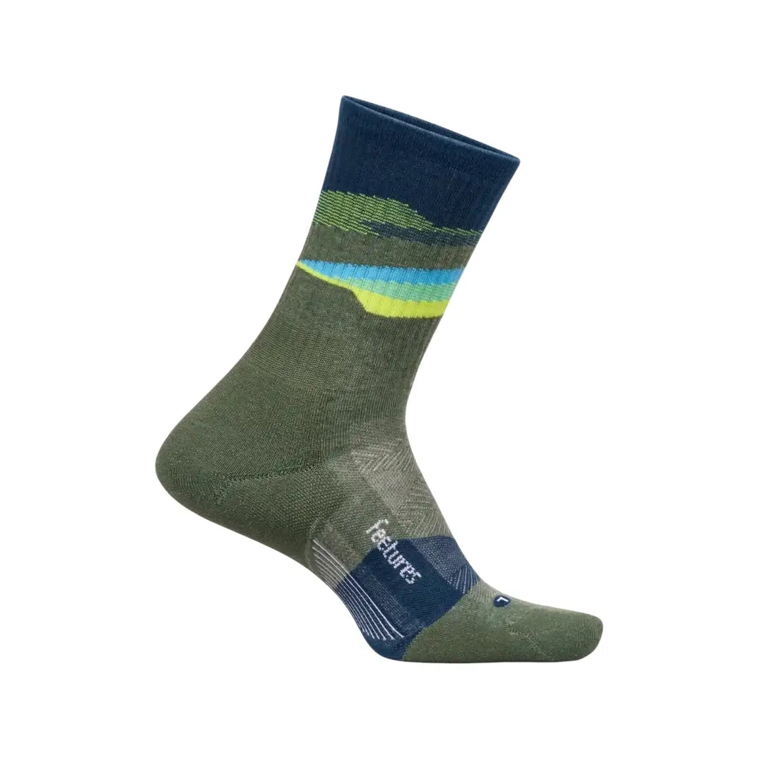 Unisex Feetures Trail Max Cushion Mini Crew Socks