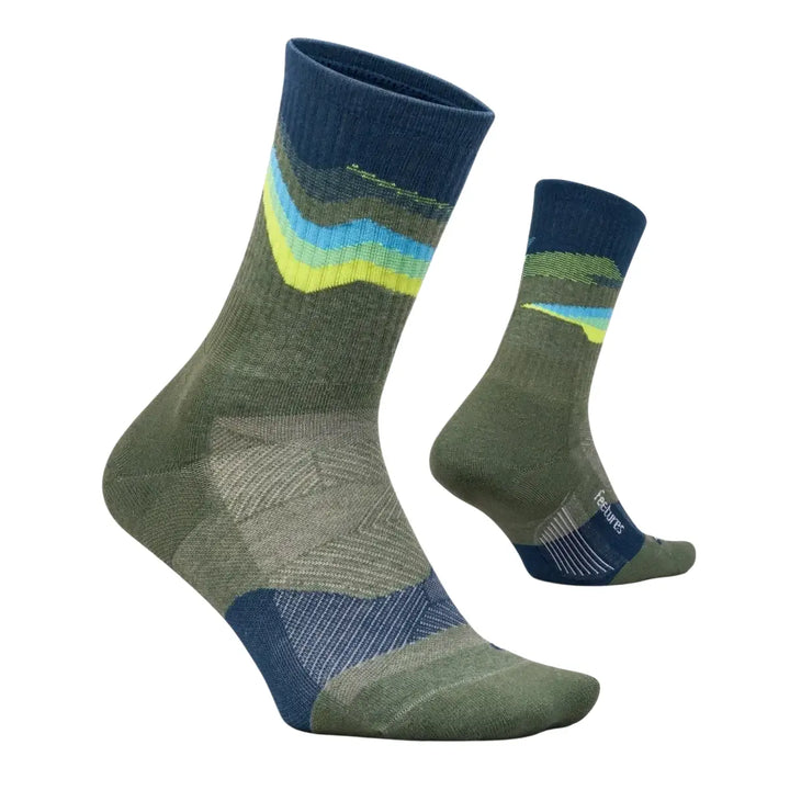 Unisex Feetures Trail Max Cushion Mini Crew Socks