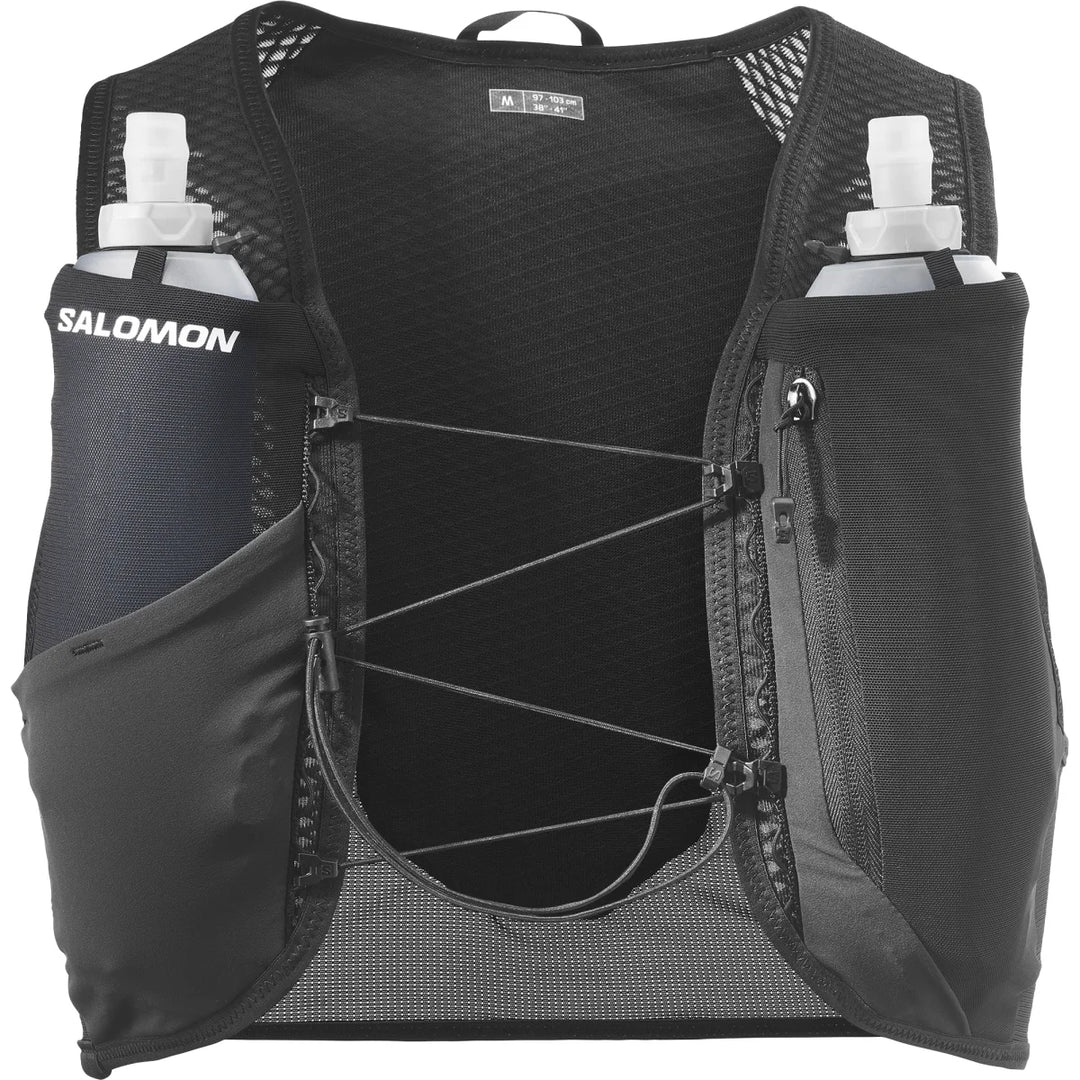 Unisex Salomon Active Skin 4L Grvl Hydration Vest with 2x500ML Flasks