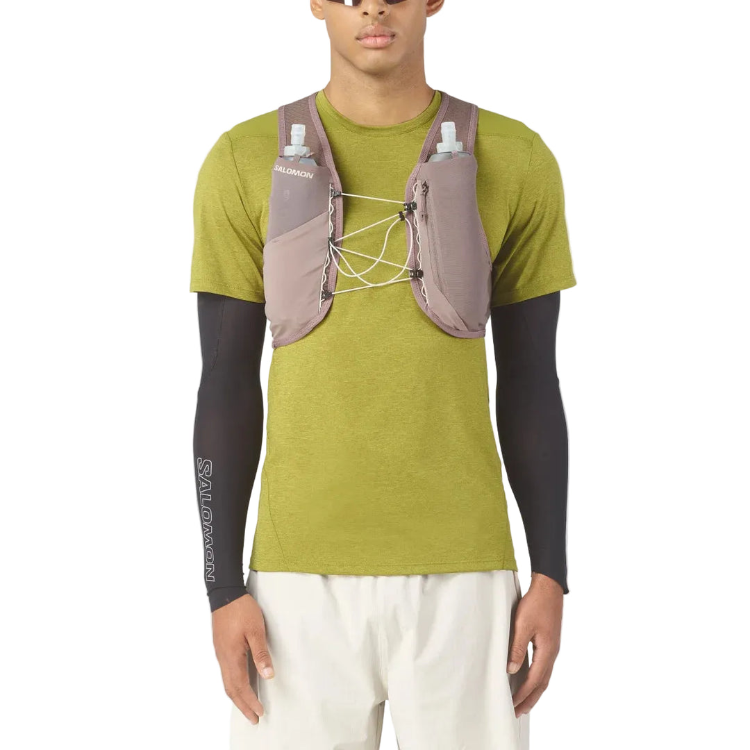 Unisex Salomon GRVL Skin 4L Hydration Vest with 2x500ML Flasks