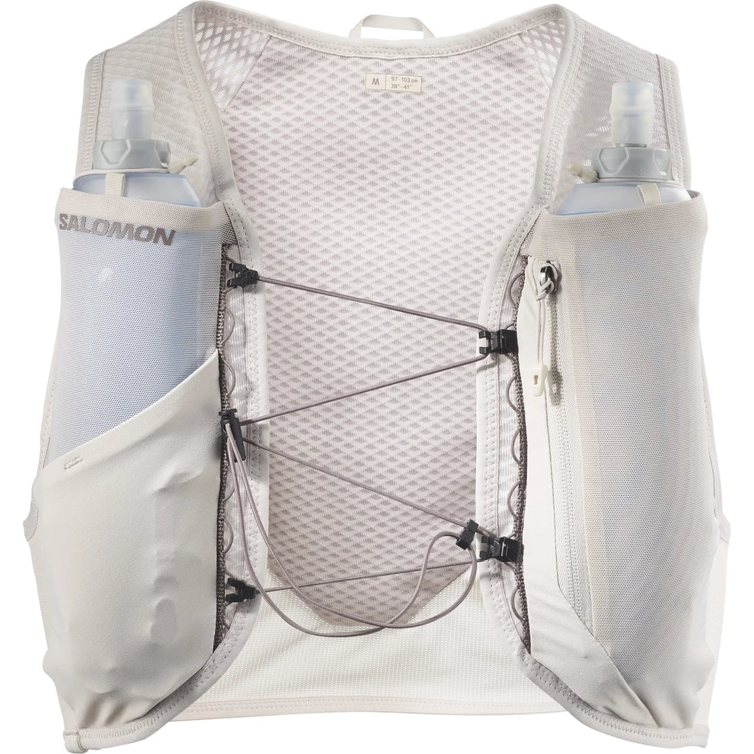 Unisex Salomon Active Skin 4L Grvl Hydration Vest with 2x500ML Flasks