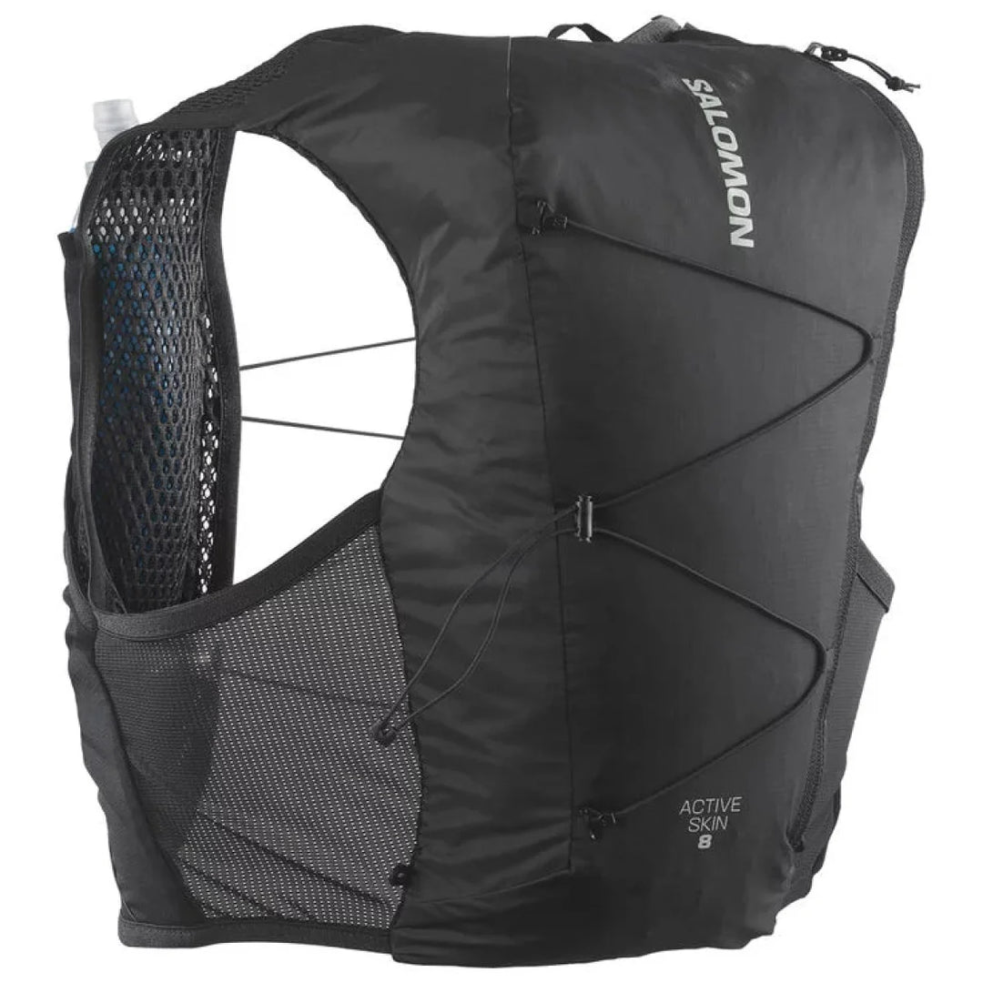 Unisex Salomon Active Skin 8L Hydration Vest with 2x500ML Soft Flasks